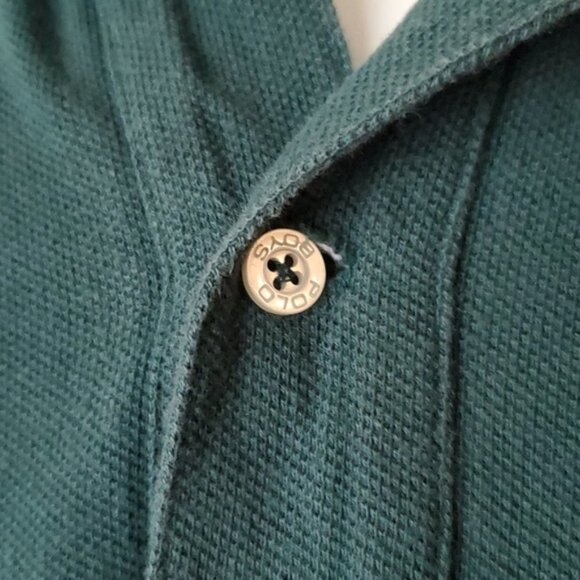 VTG Original Fit Mesh Ralph Lauren Polo Shirt Boys L - Picture 2 of 7